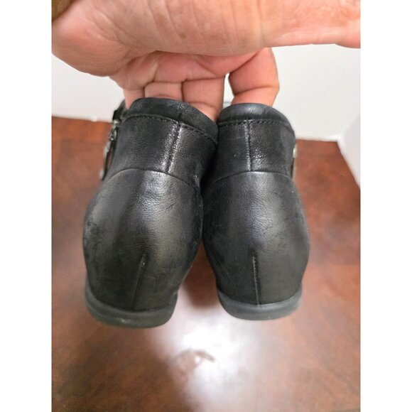 Dansko Women's Black Leather Ankle Boots Side Zippers Size 38 - Picture 5 of 10